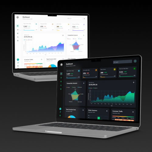 Data Visualization UI UX design components